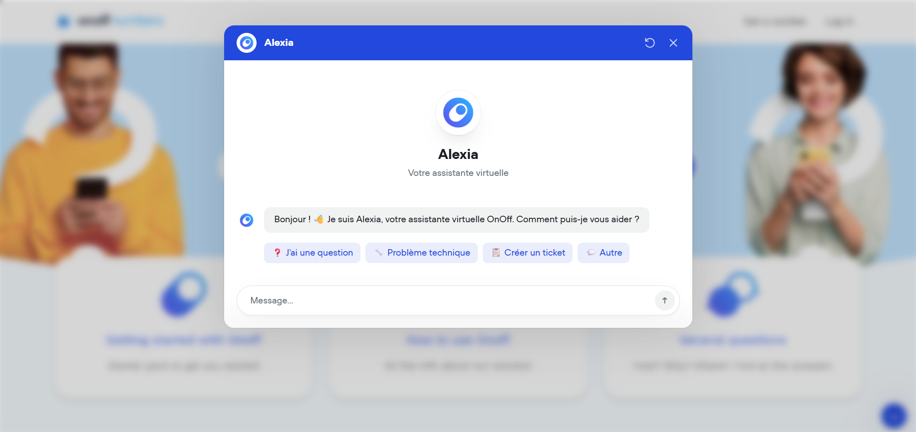 Agent de support virtuel integre sur un centre d'aide telecom
